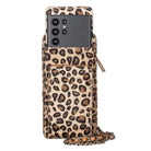 Bloominbag-Bloom Cross Leopard Luxe Hakiki Deri Cüzdan & Telefon çantası-2-Milagron.com