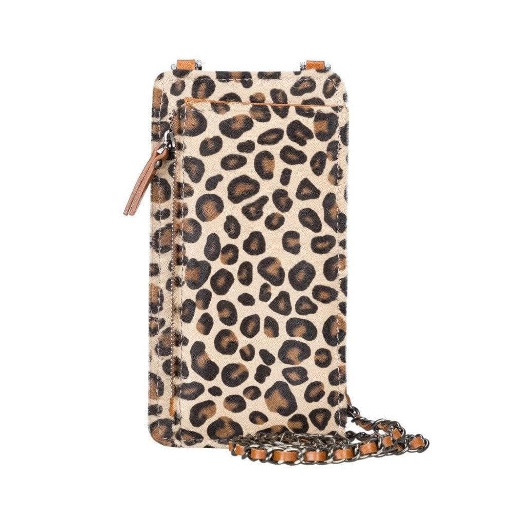 Bloominbag-Bloom Cross Leopard Luxe Hakiki Deri Cüzdan & Telefon çantası-3-Milagron.com