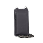 Bloominbag-Bloom Cross Obsidian Black Hakiki Deri Cüzdan & Telefon çantası-4-Milagron.com