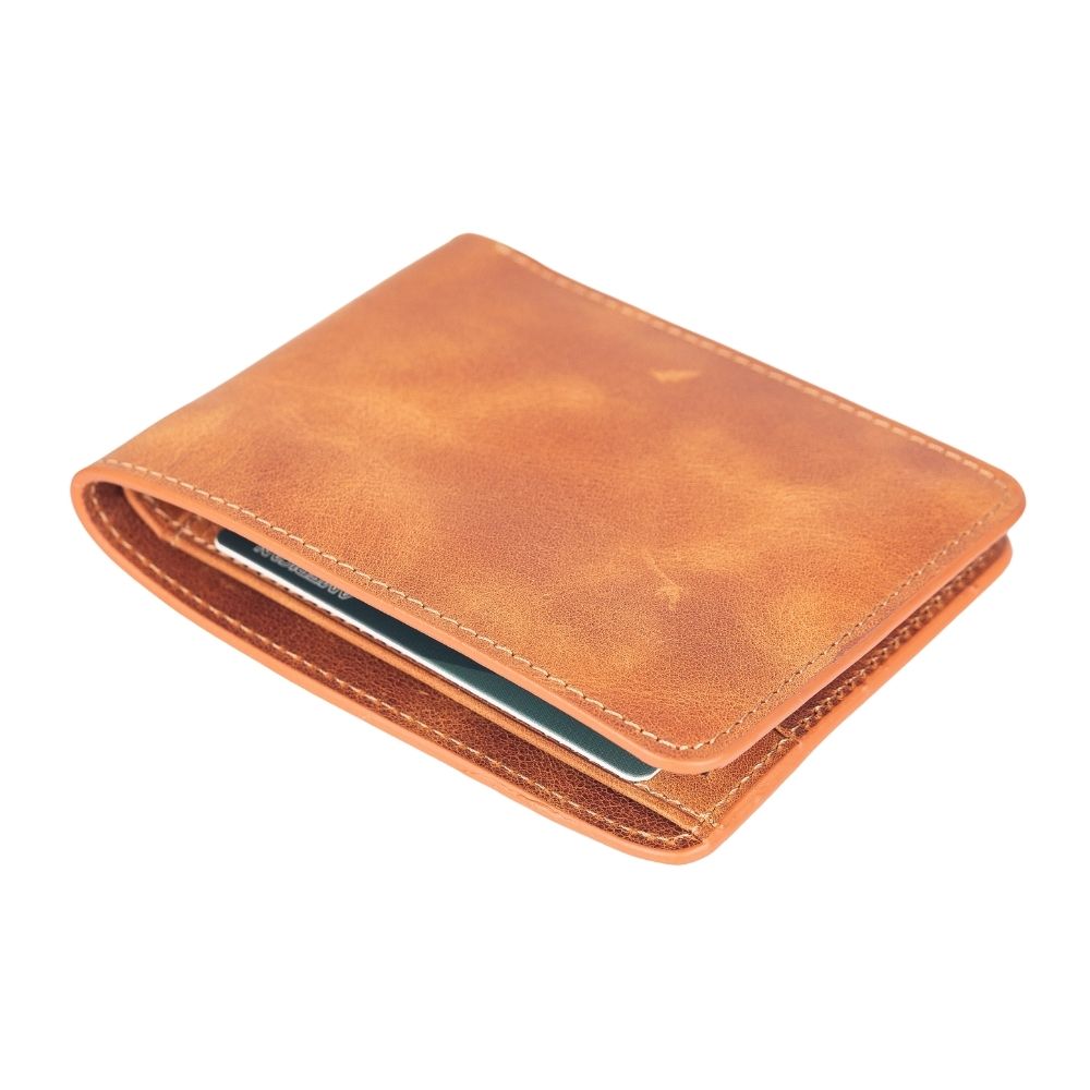 Bloominbag-Bloom Fold Cognac Tan Hakiki Deri Cüzdan-2-Milagron.com