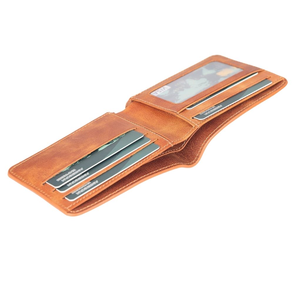 Bloominbag-Bloom Fold Cognac Tan Hakiki Deri Cüzdan-3-Milagron.com