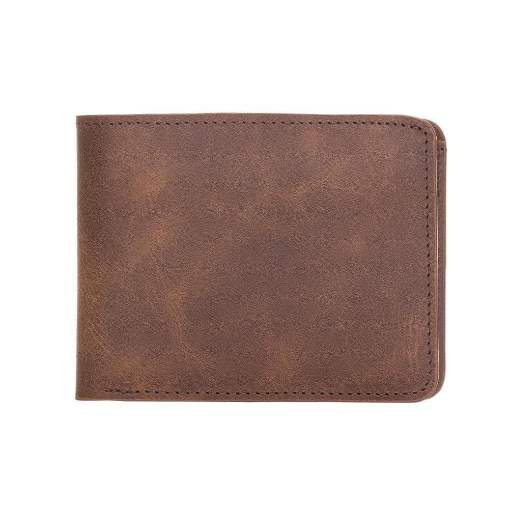 Bloominbag-Bloom Fold Mahogany Brown Hakiki Deri Cüzdan-3-Milagron.com