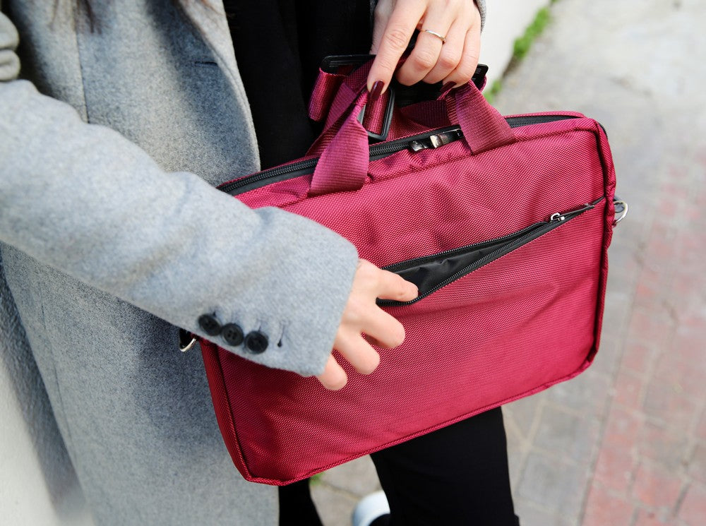 Bloominbag-Bloom Laptop Case Bordo 15" Notebook Çantası-4-Milagron.com