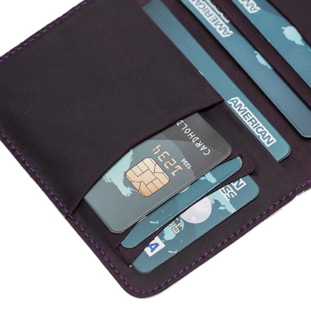 Bloominbag-Bloom Ledger Deep Amethyst Hakiki Deri Bifold Cüzdan-4-Milagron.com