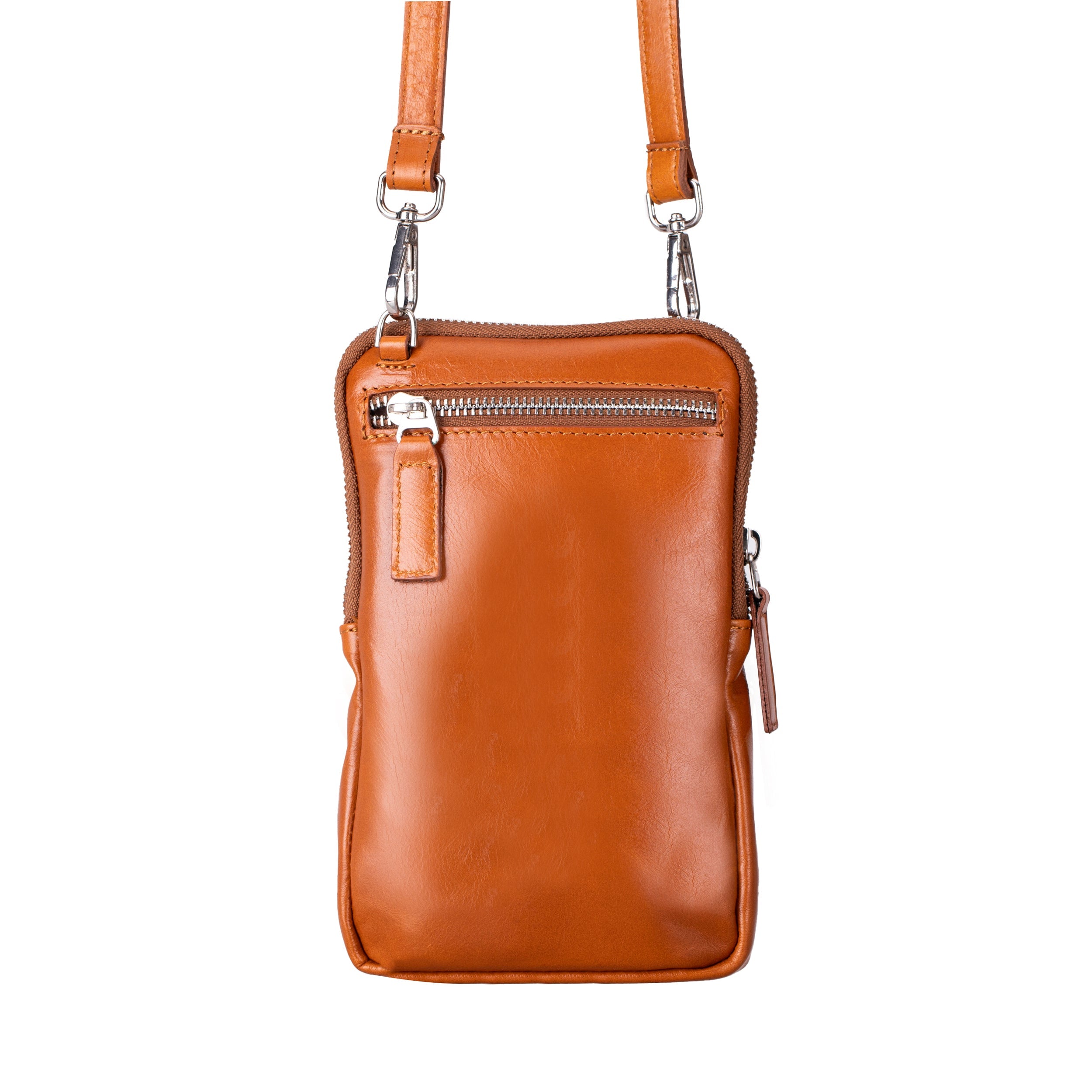 Bloominbag-Bloom Nino Cognac Tan Hakiki Deri Crossbody çanta-2-Milagron.com