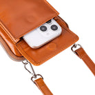 Bloominbag-Bloom Nino Cognac Tan Hakiki Deri Crossbody çanta-4-Milagron.com