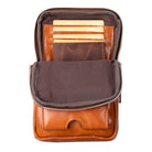 Bloominbag-Bloom Nino Cognac Tan Hakiki Deri Crossbody çanta-5-Milagron.com