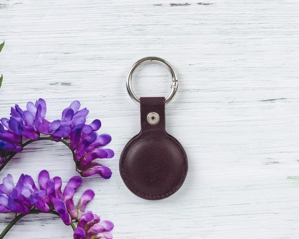 Bloominbag-Bloom Paw Crimson Flame Hakiki Deri Air Tag Kılıfı-2-Milagron.com