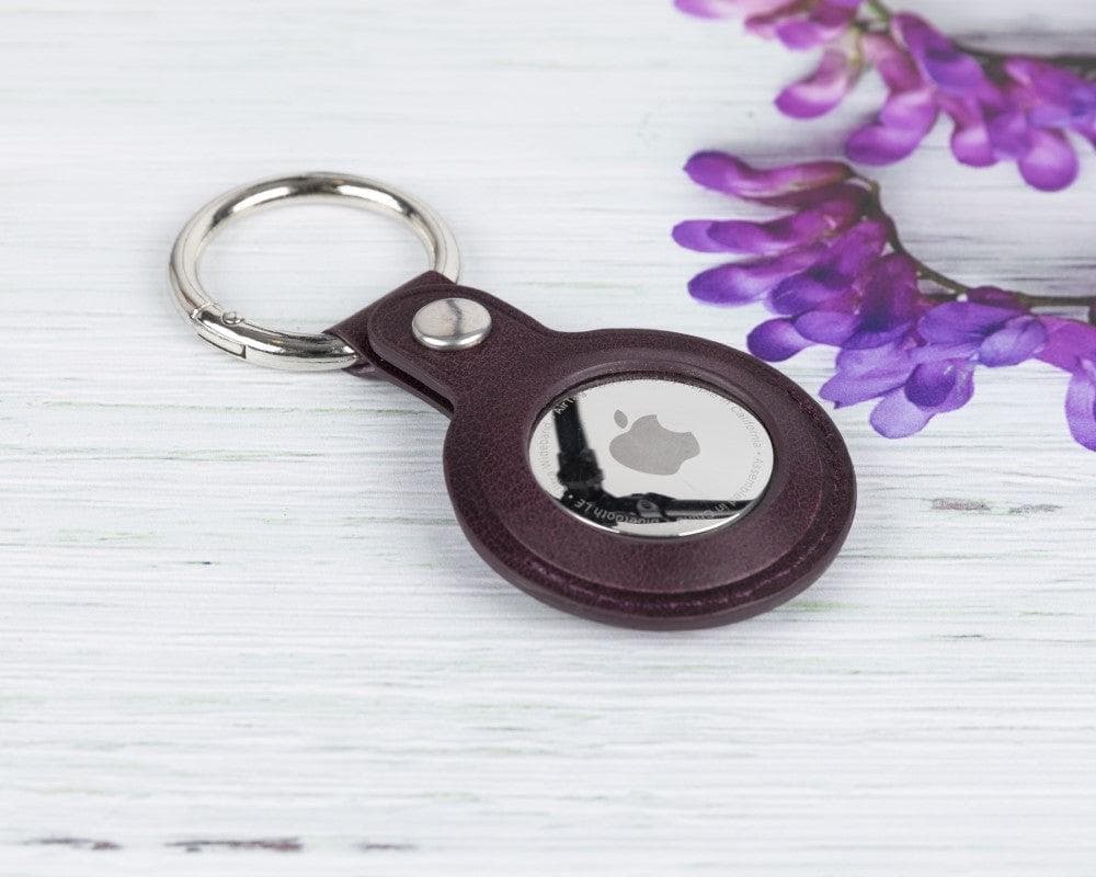 Bloominbag-Bloom Paw Crimson Flame Hakiki Deri Air Tag Kılıfı-3-Milagron.com
