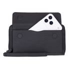 Bloominbag-Bloom Porter Shadow Black Hakiki Deri Telefon Bölmeli Cüzdan-4-Milagron.com