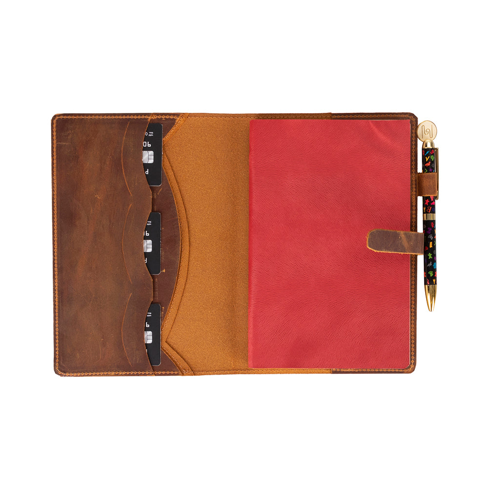 Bloominbag-Bloom Quiet Edit Moccasin A5 Deri Kitap Defter Kılıfı-3-Milagron.com