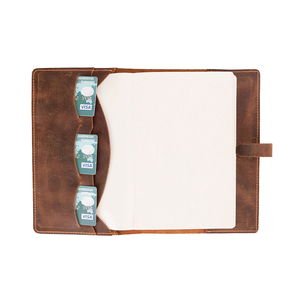 Bloominbag-Bloom Quiet Edit Saddle Brown A5 Deri Kitap Defter Kılıfı-2-Milagron.com