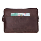 Bloominbag-Bloom Sleeve Leeds 14" Mahogany Dark Hakiki Deri Laptop & Tablet Kılıfı-3-Milagron.com