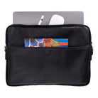 Bloominbag-Bloom Sleeve Leeds 14" Obsidian Black Hakiki Deri Laptop & Tablet Kılıfı-2-Milagron.com