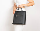 Bloominbag-Bloom Tote Valetto Noir Hakiki Deri Omuz çantası / Tote Bag-2-Milagron.com
