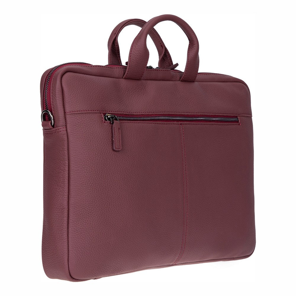 Bloom Urban Shell Pro 13-14" Bordeaux Wine Hakiki Deri Laptop / Macbook Çantası