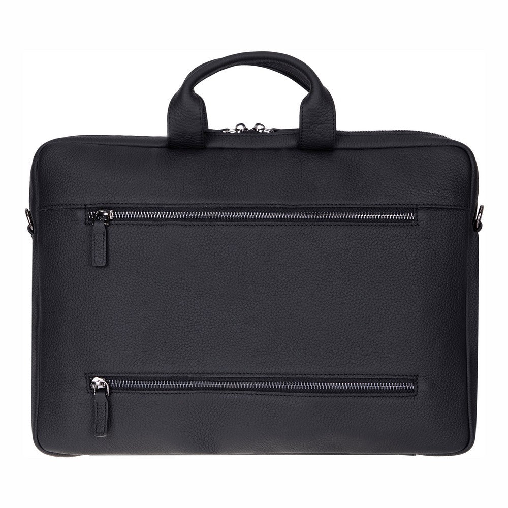 Bloom Urban Shell Pro 13-14" Noir Black Hakiki Deri Laptop / Macbook Çantası - 1