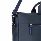 Bloom Urban Shell Pro 16" Midnight Navy Hakiki Deri Laptop / Macbook Çantası