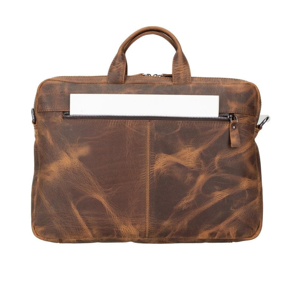 Bloom Urban Shield 13-14" Saddle Heritage Hakiki Deri Laptop / Macbook Çantası