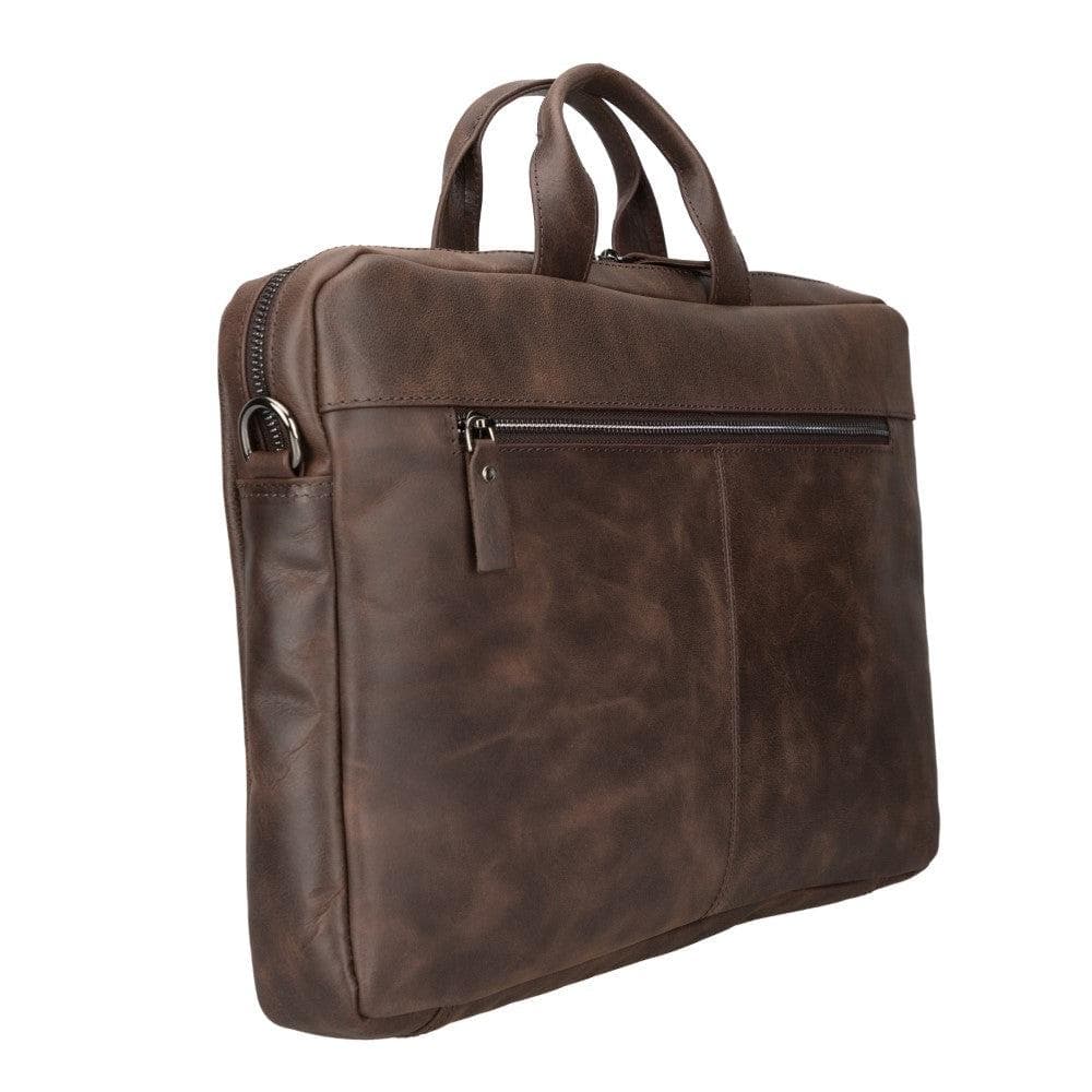 Bloominbag-Bloom Urban Shield 16" Koyu Kahverengi Deri Laptop / Macbook çantası-2-Milagron.com