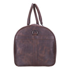 Bloominbag-Bloom Voyage Heritage Dark Oak Hakiki Deri Duffle çanta Unisex Seyahat & Hafta Sonu çantası-4-Milagron.com