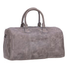 Bloominbag-Bloom Voyager Ash Gray Hakiki Deri Duffle Unisex Seyahat & Hafta Sonu çantası-1-Milagron.com
