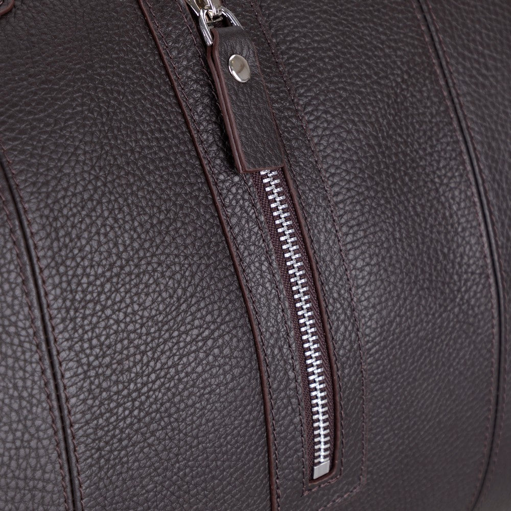 Bloominbag-Bloom Voyager Cognac Clay Hakiki Deri Seyahat Çantası – Unisex Hafta Sonu Duffle Seyahat Çantası-Bavul & Seyahat Çantası-5-Milagron.com