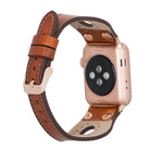 Bloomband Rose Gold Tokalı Deri Apple Watch Kayışı (44/45/46/49Mm)