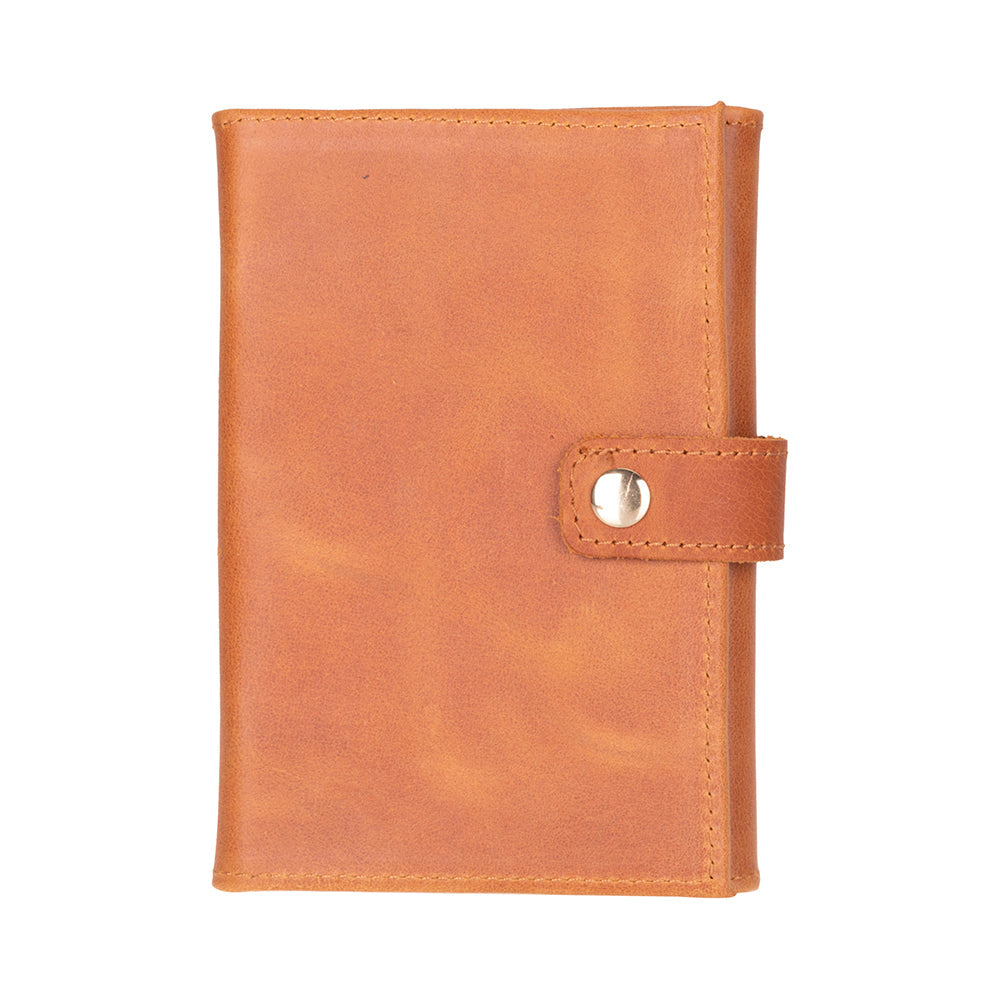 Bloomband Classic Tan Akıllı Saat Çantası - Triple Deri Saat Kordonu Organizer