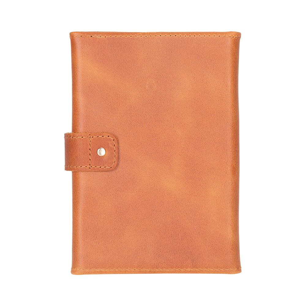 Bloomband Classic Tan Akıllı Saat Çantası - Triple Deri Saat Kordonu Organizer