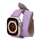 Bloomband Double Tour Lilac Deri Apple Watch Kayışı - 44/45/46/49Mm