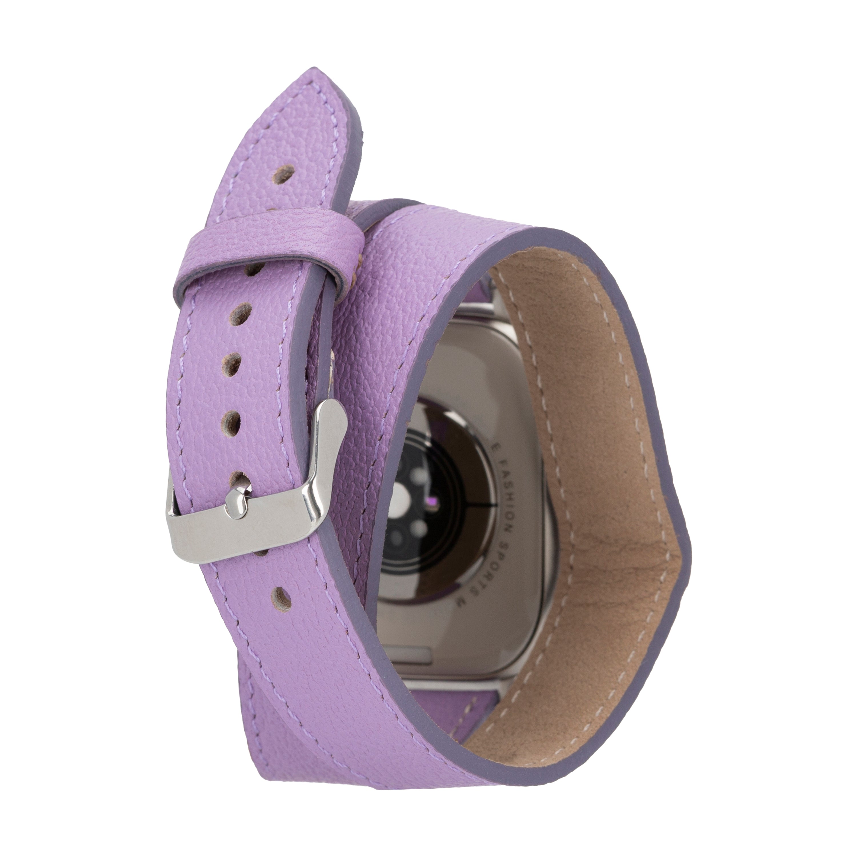 Bloomband Double Tour Lilac Deri Apple Watch Kayışı - 44/45/46/49Mm