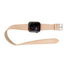 Bloomband Double Tour Nude Pink Deri Apple Watch Kayışı - 44/45/46/49Mm