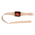 Bloomband Gold Tokalı Double Tour Bisque Deri Apple Watch Kayışı - 44/45/46/49Mm
