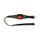 Bloomband Gold Tokalı Double Tour Onyx Black Deri Apple Watch Kayışı - 44/45/46/49Mm