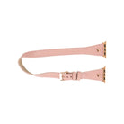 Bloomband Gold Tokalı Double Tour Pink Deri Apple Watch Kayışı - 44/45/46/49Mm