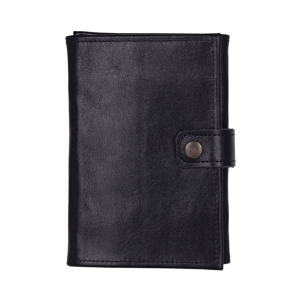 Bloomband Noir Black Akıllı Saat Çantası - Triple Deri Saat Kordonu Organizer