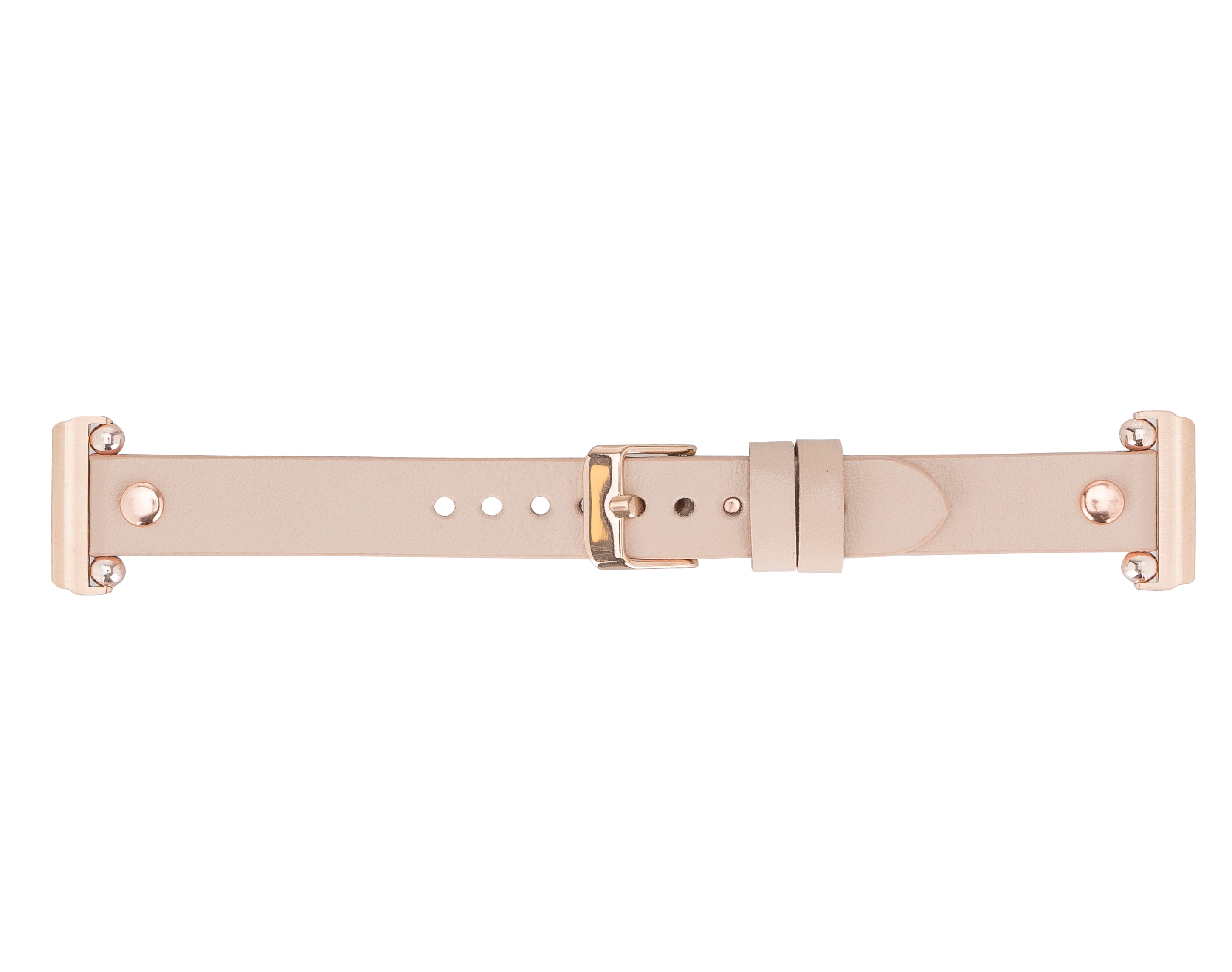 Bloomband Rose Gold Tokalı Bisque Deri Apple Watch Kayışı - 44/45/46/49Mm