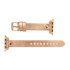 Bloomband Rose Gold Tokalı Deri Apple Watch Kayışı - 44/45/46/49Mm