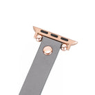 Bloomband Rose Gold Tokalı Sandy Gray Deri Apple Watch Kayışı - 44/45/46/49Mm