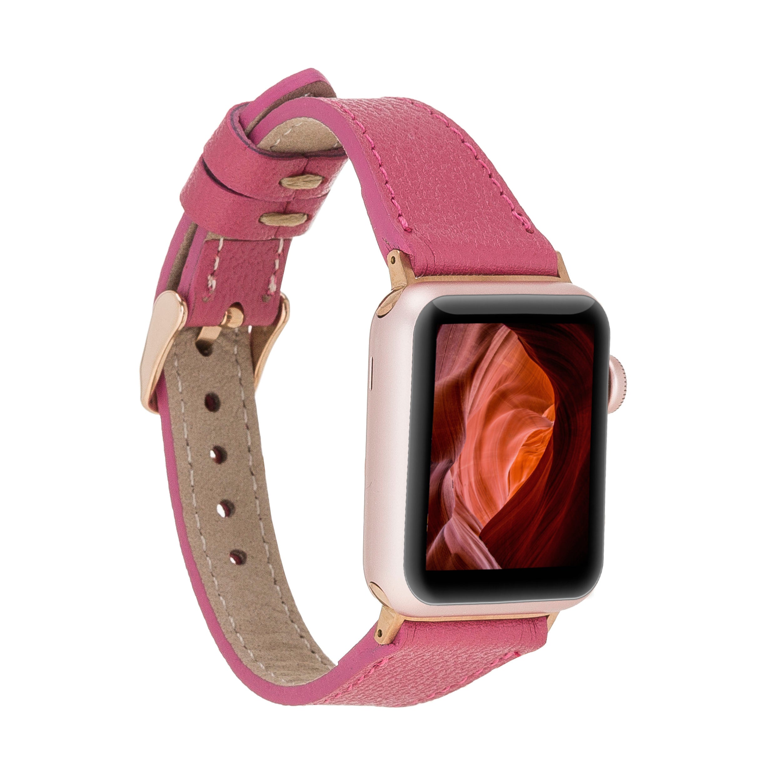 Bloomband Signature Bloom Fuchsia Deri Apple Watch Kordonu(40/41/42Mm)