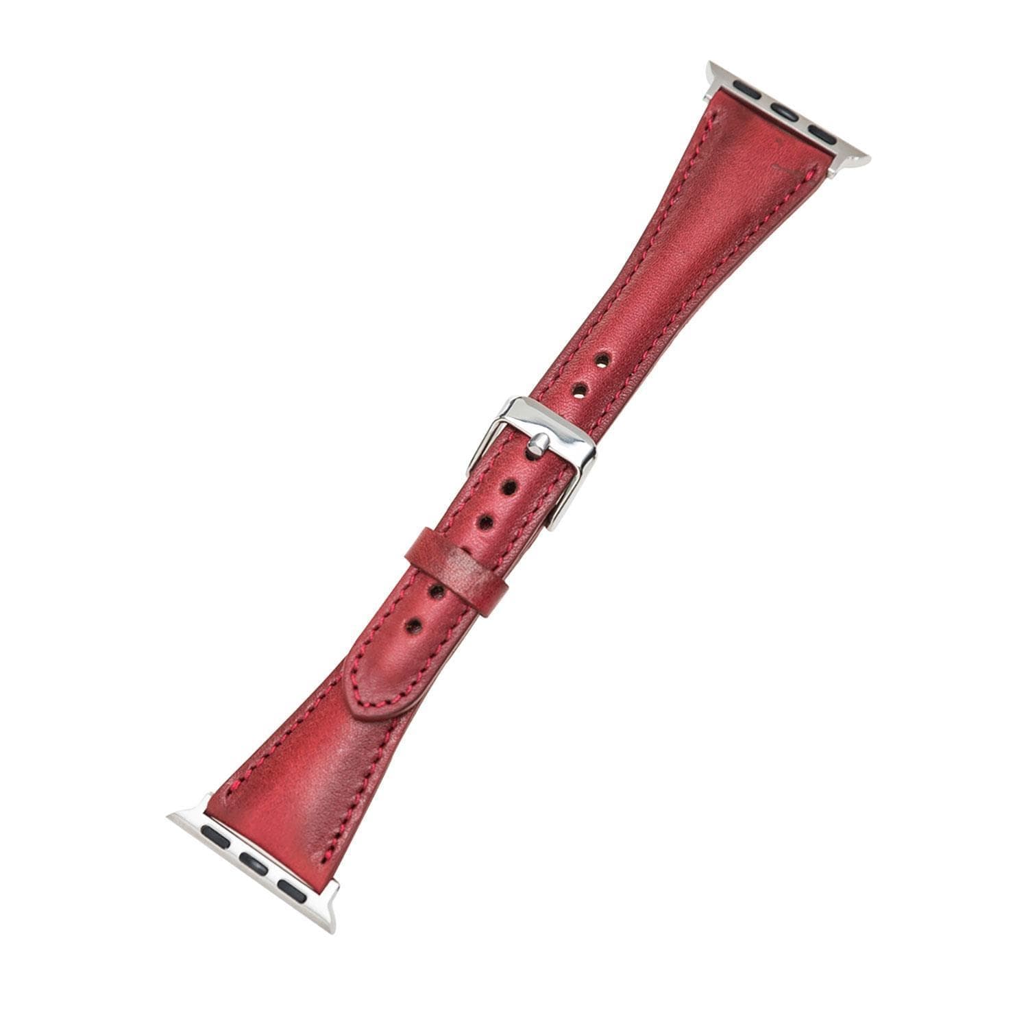 Bloomband Signature Crimson Red Deri Apple Watch Kordonu(44/45/46/49Mm)