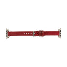 Bloomband Signature Crimson Red Leather Apple Watch Band - 44/45/46/49Mm