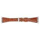 Bloomband Signature Croc Brown Leather Apple Watch Band - 44/45/46/49Mm