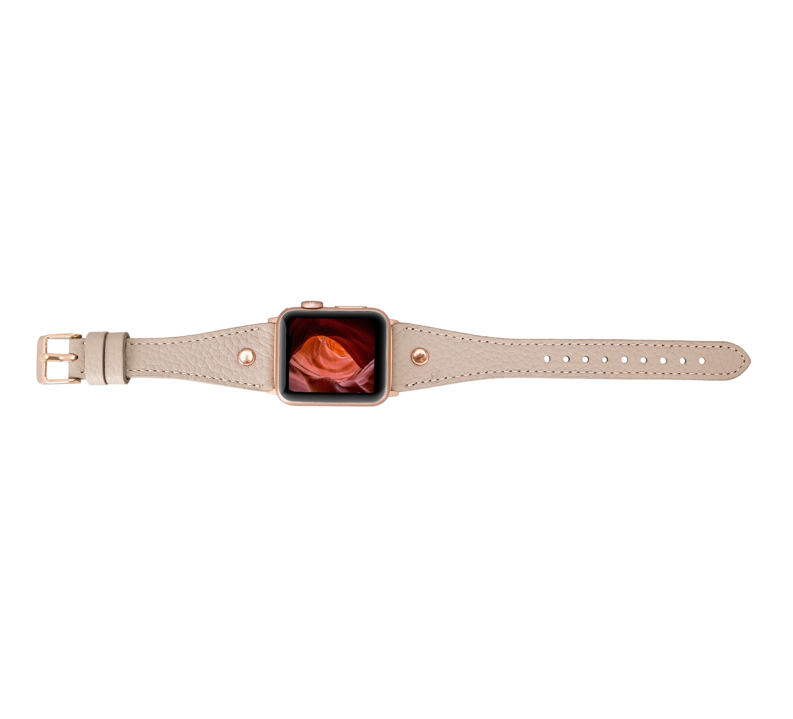 Bloomband Signature Dune Brown Leather Apple Watch Band - 44/45/46/49Mm