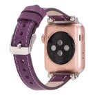 Bloomband Signature Dusty Plum Leather Apple Watch Band - 44/45/46/49Mm