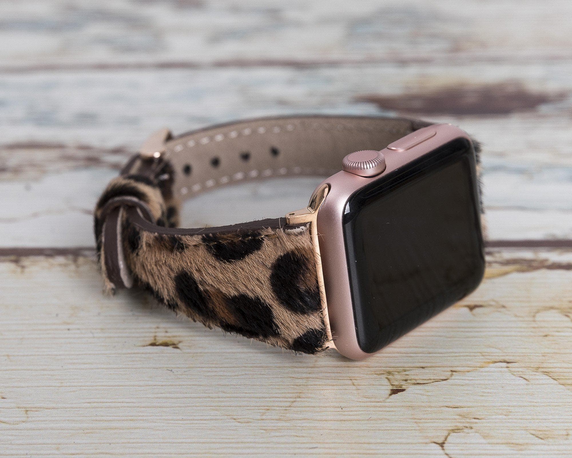Bloomband Signature Leopard Love Deri Apple Watch Kordonu(44/45/46/49Mm)