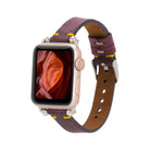 Bloomband Signature Mulberry Bloom Leather Apple Watch Band - 44/45/46/49Mm