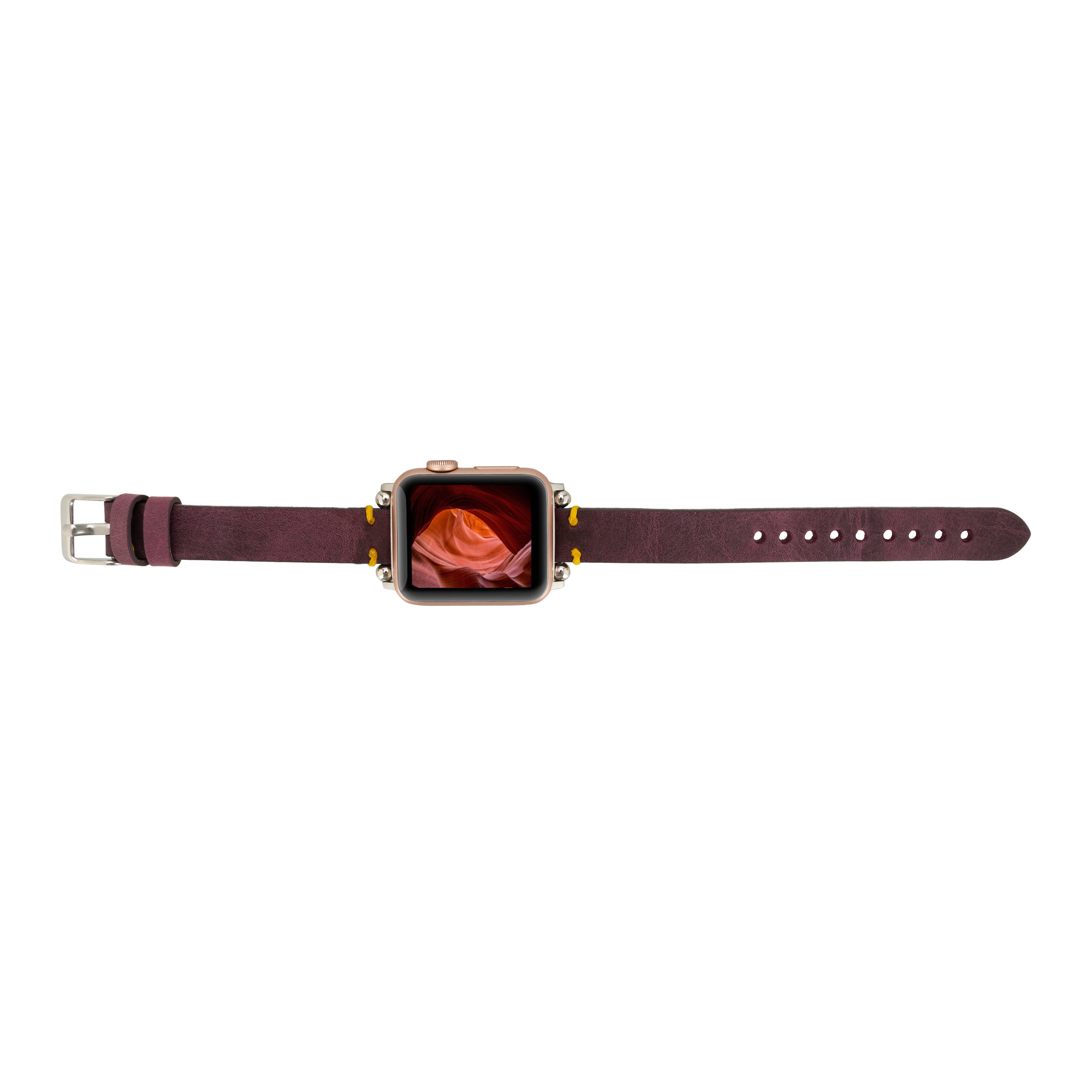 Bloomband Signature Mulberry Bloom Leather Apple Watch Band - 44/45/46/49Mm