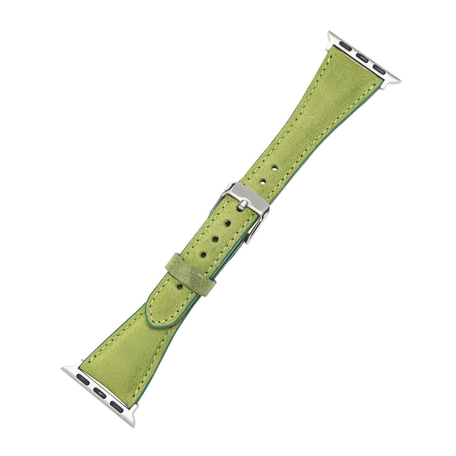 Bloomband Signature Olive Deri Apple Watch Kordonu(44/45/46/49Mm)